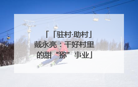 「驻村·助村」戴永亮：干好村里的甜“猕”事业