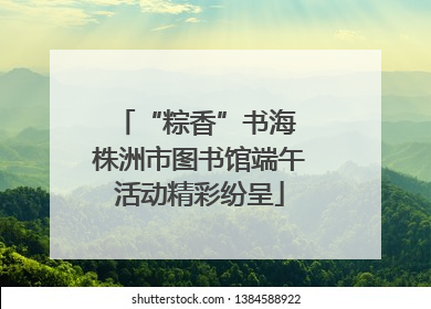 “粽香”书海 株洲市图书馆端午活动精彩纷呈