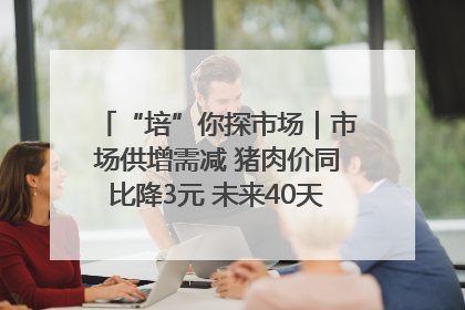“培”你探市场｜市场供增需减 猪肉价同比降3元 未来40天便宜猪肉敞开吃