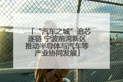 “汽车之城”追芯逐链 宁波前湾新区推动半导体与汽车等产业协同发展