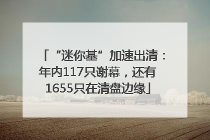 “迷你基”加速出清：年内117只谢幕，还有1655只在清盘边缘