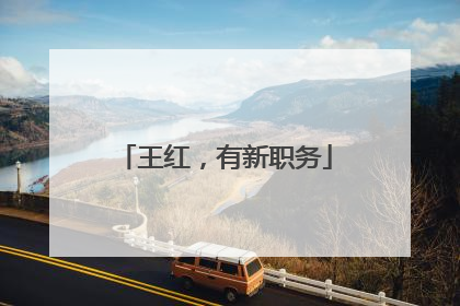 王红，有新职务
