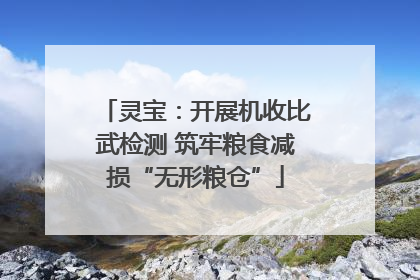 灵宝：开展机收比武检测 筑牢粮食减损“无形粮仓”