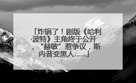 炸锅了！剧版《哈利·波特》主角终于公开，“赫敏”惹争议，斯内普变黑人……