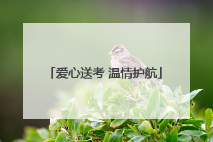 爱心送考 温情护航