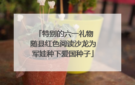 特别的六一礼物 随县红色阅读沙龙为军娃种下爱国种子