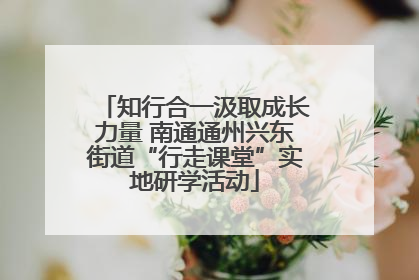 知行合一汲取成长力量 南通通州兴东街道“行走课堂”实地研学活动