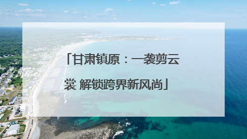 甘肃镇原：一袭剪云裳 解锁跨界新风尚