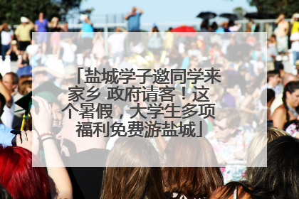 盐城学子邀同学来家乡 政府请客！这个暑假，大学生多项福利免费游盐城