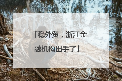 稳外贸，浙江金融机构出手了