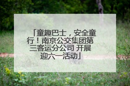 童趣巴士，安全童行！南京公交集团第三客运分公司 开展迎六一活动