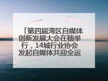 第四届湾区自媒体创新发展大会在穗举行，14城行业协会发起自媒体共迎全运会协同计划