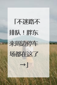 不迷路不排队！胖东来周边停车场都在这了→