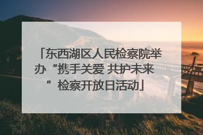 东西湖区人民检察院举办“携手关爱 共护未来”检察开放日活动