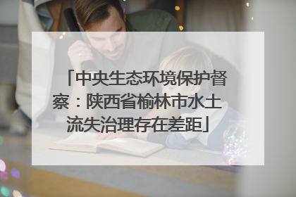 中央生态环境保护督察：陕西省榆林市水土流失治理存在差距
