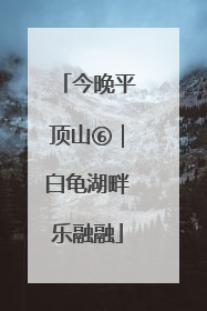 今晚平顶山⑥｜白龟湖畔乐融融