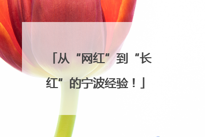 从“网红”到“长红”的宁波经验！