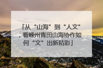 从“山海”到“人文”，看嵊州青田山海协作如何“文”出新精彩