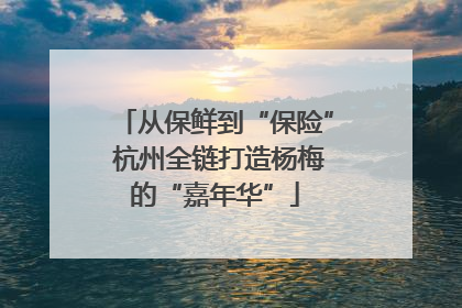 从保鲜到“保险” 杭州全链打造杨梅的“嘉年华”