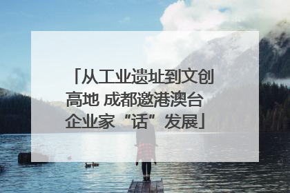 从工业遗址到文创高地 成都邀港澳台企业家“话”发展