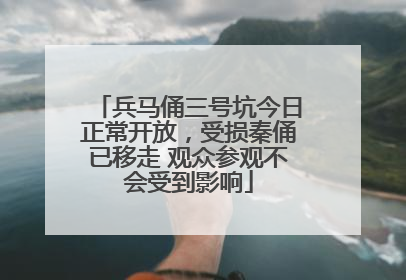 兵马俑三号坑今日正常开放，受损秦俑已移走 观众参观不会受到影响
