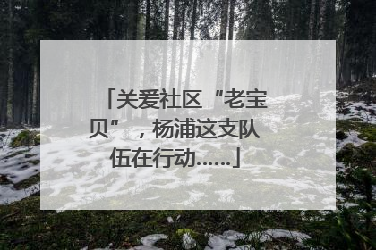 关爱社区“老宝贝”，杨浦这支队伍在行动……