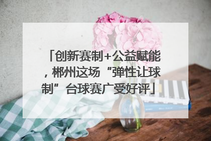 创新赛制+公益赋能，郴州这场“弹性让球制”台球赛广受好评