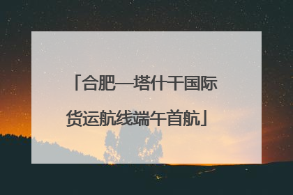 合肥—塔什干国际货运航线端午首航