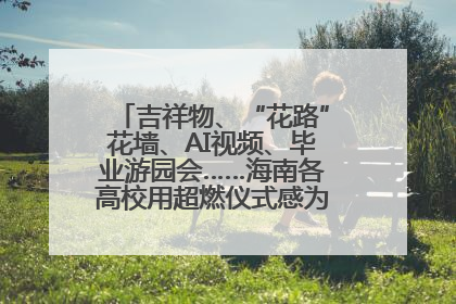 吉祥物、“花路”花墙、AI视频、毕业游园会……海南各高校用超燃仪式感为学子青春“存档”