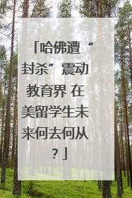 哈佛遭“封杀”震动教育界 在美留学生未来何去何从？