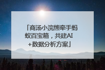 商汤小浣熊牵手蚂蚁百宝箱，共建AI+数据分析方案