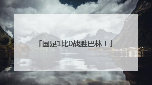 国足1比0战胜巴林！