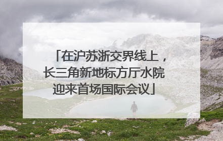 在沪苏浙交界线上，长三角新地标方厅水院迎来首场国际会议