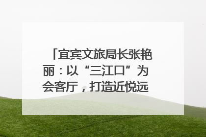 宜宾文旅局长张艳丽：以“三江口”为会客厅，打造近悦远来的国际旅游城市｜文旅局长说