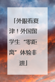 外眼看夏津！外国留学生“零距离”体验非遗