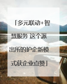 多元联动+智慧服务 这个派出所的护企新模式获企业点赞