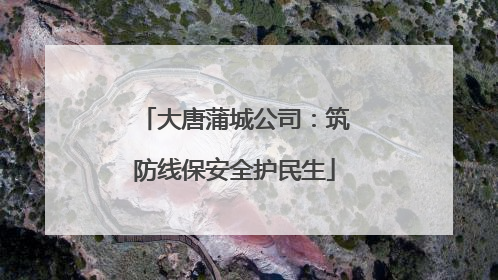 大唐蒲城公司：筑防线保安全护民生