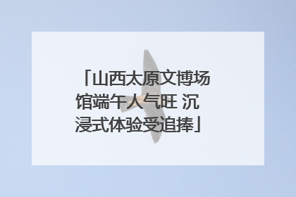山西太原文博场馆端午人气旺 沉浸式体验受追捧