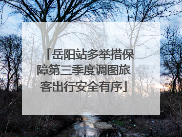 岳阳站多举措保障第三季度调图旅客出行安全有序
