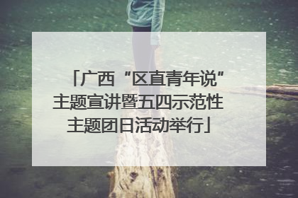 广西“区直青年说”主题宣讲暨五四示范性主题团日活动举行
