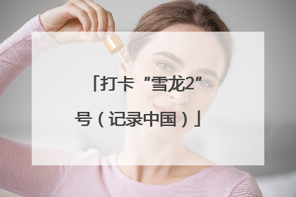 打卡“雪龙2”号（记录中国）