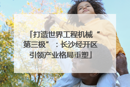 打造世界工程机械“第三极”：长沙经开区引领产业格局重塑