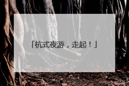 杭式夜游，走起！