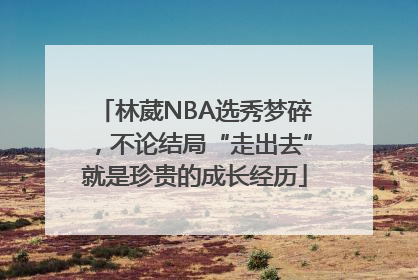 林葳NBA选秀梦碎，不论结局“走出去”就是珍贵的成长经历
