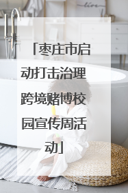枣庄市启动打击治理跨境赌博校园宣传周活动