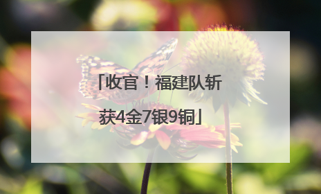 收官！福建队斩获4金7银9铜