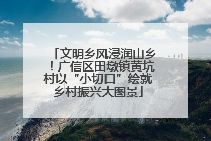文明乡风浸润山乡！广信区田墩镇黄坑村以“小切口”绘就乡村振兴大图景