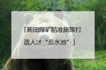新田煤矿精准施策打造人才“蓄水池”