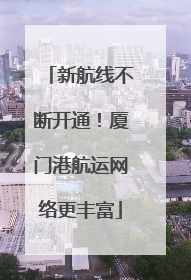 新航线不断开通！厦门港航运网络更丰富