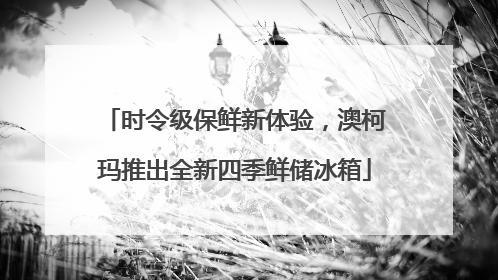 时令级保鲜新体验，澳柯玛推出全新四季鲜储冰箱
